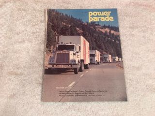 Rare 1970 Detroit Diesel Allison Power Parade Truck Brochure