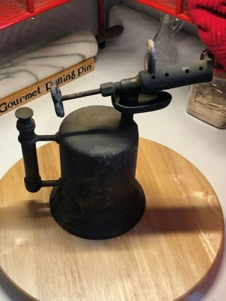 Vintage Antique Kerosene / Gas Brass Blow Torch,  Steam Punk,  Rustic,  Patina