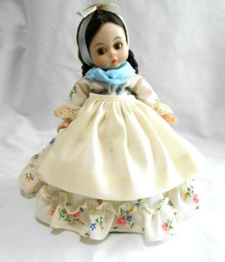 Vintage Madame Alexander Doll Argentina 571 Box Stand 8 Inch Braids