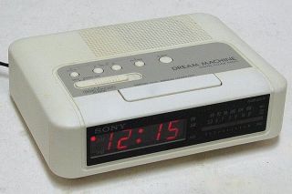 Vintage Sony Icf - C240 Dream Machine Alarm Clock Am / Fm Radio Perfect
