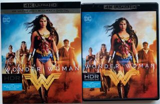 Dc Comics Wonder Woman 4k Ultra Hd Blu Ray 2 Disc Set,  Rare Oop Slipcover Sleev
