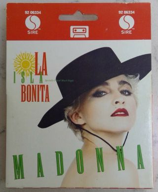 MADONNA ‎– La Isla Bonita w/ ultra rare Display Sleeve CANADA ONLY cassette 2