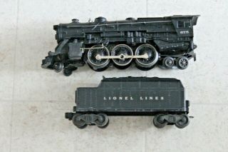 Rare Lionel Postwar Steam Engine No.  675,  6466t Tender Running