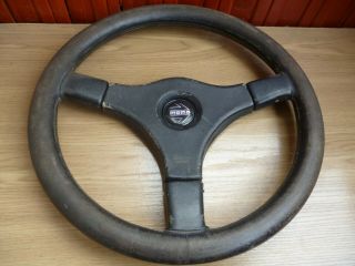 Momo Master Steering Wheel Black Size 36cm Rare