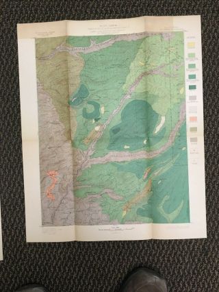 Vintage Usgs Big Trees California 1899 Topographic And Timber Map