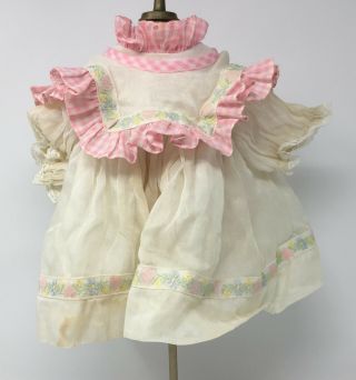 Vintage Baby Doll Dress With Matching Separate Collar And Attached Slip