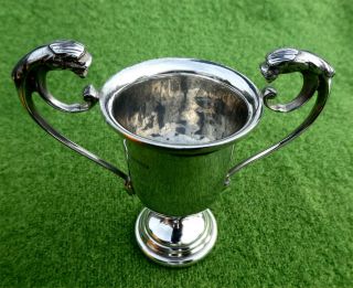 Very Attractive Little 1960s Silver Trophy Cup With No Engraving - 2.  17ozt