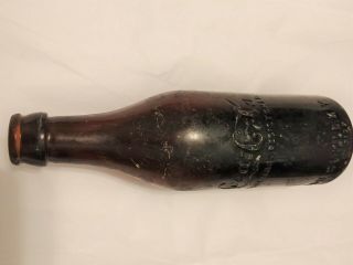 Vintage Amber Coca Cola Bottle Louisville Kentucky Rare