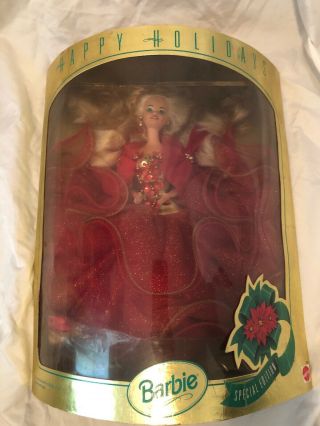 Happy Holidays Special Edition 1993 Collectible Vintage Barbie Doll