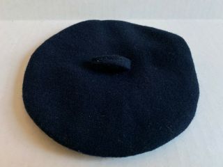 American Girl Molly Pleasant Company Blue Felt Beret Hat Retired 1992 Accessory