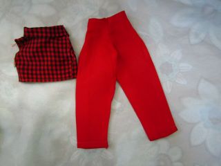 Vintage Red & Black Check Top W/red Slacks For Little Miss Revlon And Similar