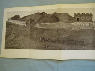 ANTIQUE THE GREAT WALL OF CHINA NEAR NANKOW PASS National Geographic Feb.  1923 2
