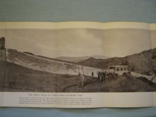 ANTIQUE THE GREAT WALL OF CHINA NEAR NANKOW PASS National Geographic Feb.  1923 3