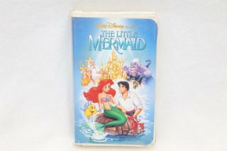 Rare Disney The Little Mermaid Black Diamond Edition Banned Cover Vhs