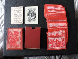 Antique Gypsy Witches Fortune Telling Cards Complete 52,  Joker,  Box,  Directions