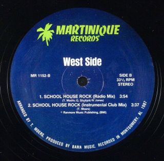 West Side - Get Live / School House Rock 12 " Rare Monster Electro Rap Ex,  Hear