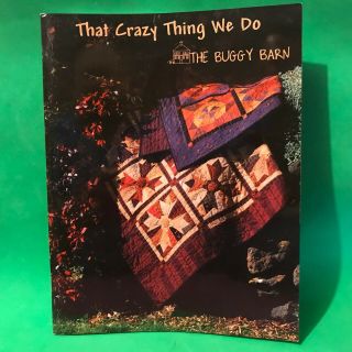 That Crazy Thing We Do Quilt Pattern Book From The Buggy Barn Rare