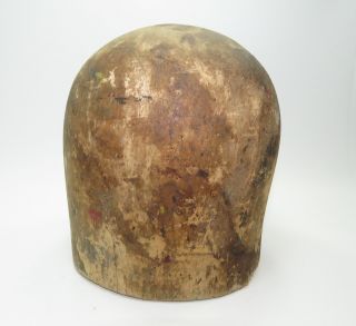 Vintage Balsa Wood Wooden Millinery Hat Block Head Mold