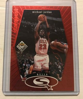 1997 - 98 Ud Choice Michael Jordan Red Foil Starquest Rare