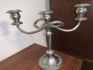 Vintage Silver Plate Candelabra From England Very Decorative
