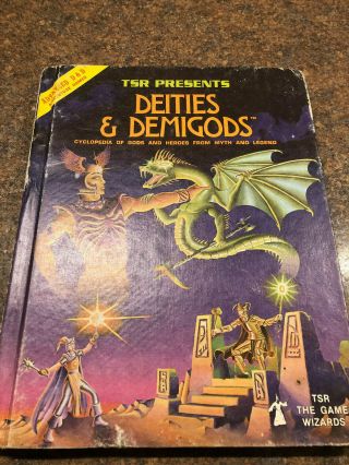 Ad&d 1st Ed Hardback - Deities & Demigods With Cthulhu Very Rare 1980