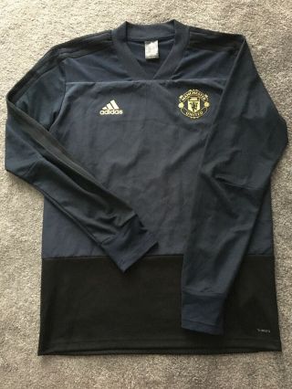 Manchester United Player Issue Training Jumper Adidas Football Mid Layer Rare M