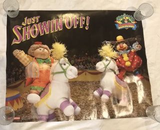 Vintage 1985 Nos Cabbage Patch Kids Promo Poster Circus 2 17” X 22”