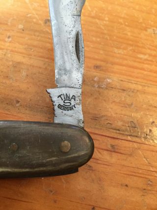 Rare TINA S Germany 660 Folding Knife Vintage 2