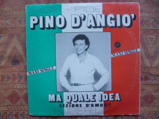Pino D Angio - Ma Quale Idea (12  - Maxi Single - Italo Disco - Rare - Vg, )