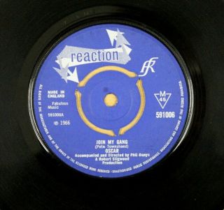 Oscar Join My Gang 1966 7 " Rare Mod Beat Pete Townshend Single Vinyl Ex