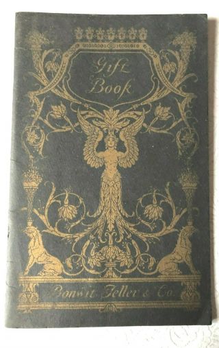 Bonwit Teller Antique Gift Book Early 1900 