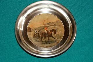 William Comyns & Sons Ltd Silver Pin Dish With Horse Racing Scene C1907 20g