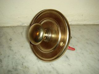 Victorian Door Bell Pull.  Exterior Antique Brass Front Door Bell Pull