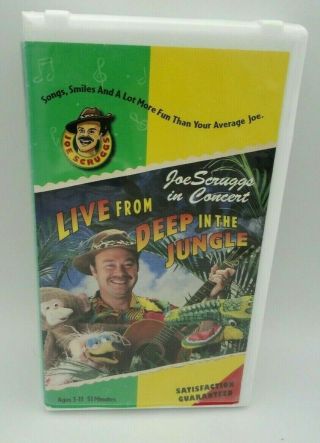 Joe Scruggs In Concert: Live From Deep In The Jungle Vhs,  1997 Educational Rare