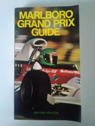 Rare 1972 Marlboro Grand Prix Guide Full Colour Illustrated 264 Pages Vgc