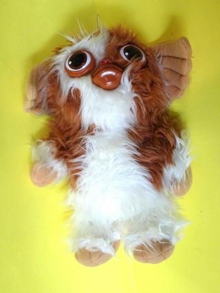 Rare Vintage 1980s Hasbro Softies Gremlins Gizmo Plush Doll 10 1/2 " Tall -