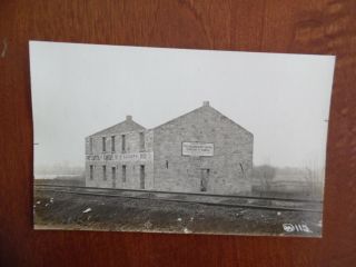 C.  1912 Pawnee First Capitol Of Kansas Real Photo Postcard Antique Rppc