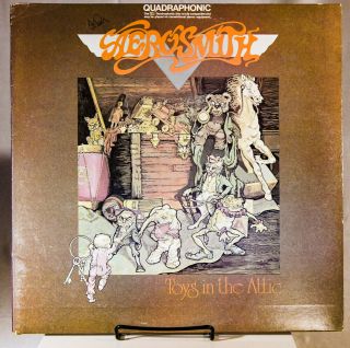 Aerosmith ‎– Toys In The Attic Lp Vinyl Record Quadraphonic Rare Pcq 33479