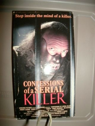 Confessions Of A Serial Killer Rare Vhs