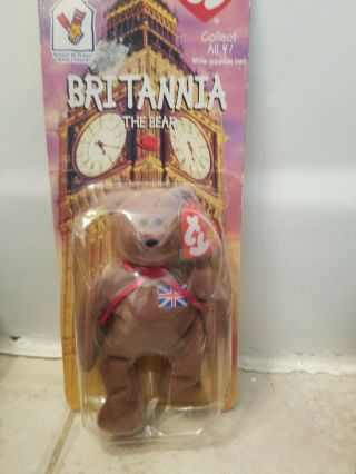 Ty Britannia The Bear Mcdonalds Beanie Babies 1999 Rare Tag Error