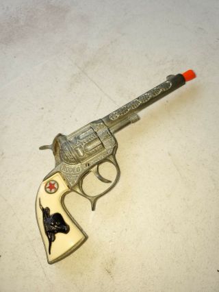 Vintage Rodeo Hubley Cap Gun Pistol Toy 1960s Retro Cap Gun,  Rare
