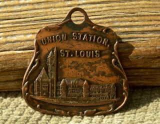 antique 1904 UNION STATION ST LOUIS WORLDS FAIR MISSOURI RAILROAD DEPOT PICT FOB 3