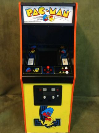 16.  9 " Pac - Man 1/4 Scale Arcade Cabinet Machine Backlit Pacman Rare Miniature