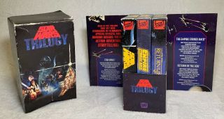 Vintage Star Wars Trilogy Box Set Fox Video 1992 Rare Edition Complete