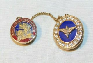 Rare World War Ii Military Us Army Air Corps Aviation Engineers Sweetheart Pin