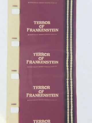 16mm Film - Horror - Terror Of Frankenstein - 1977 - Rare