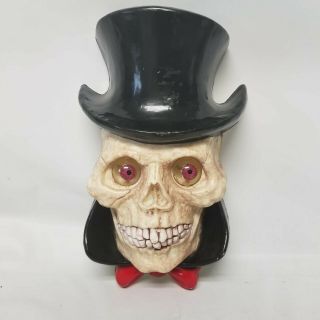 1997 Paper Magic Group Skull Wall Plaque Decoration Lights Sounds Rare