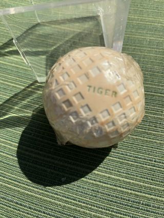 Antique Vintage Mess Golf Ball - Tiger - In Clear Wrapper It Came In