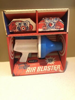 Vintage Wham - O Air Blaster White & Blue 1960’s Cool Rare