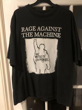 Rare Rage Against The Machine Battle Of Los Angeles T Shirt 1999 Vintage Xl